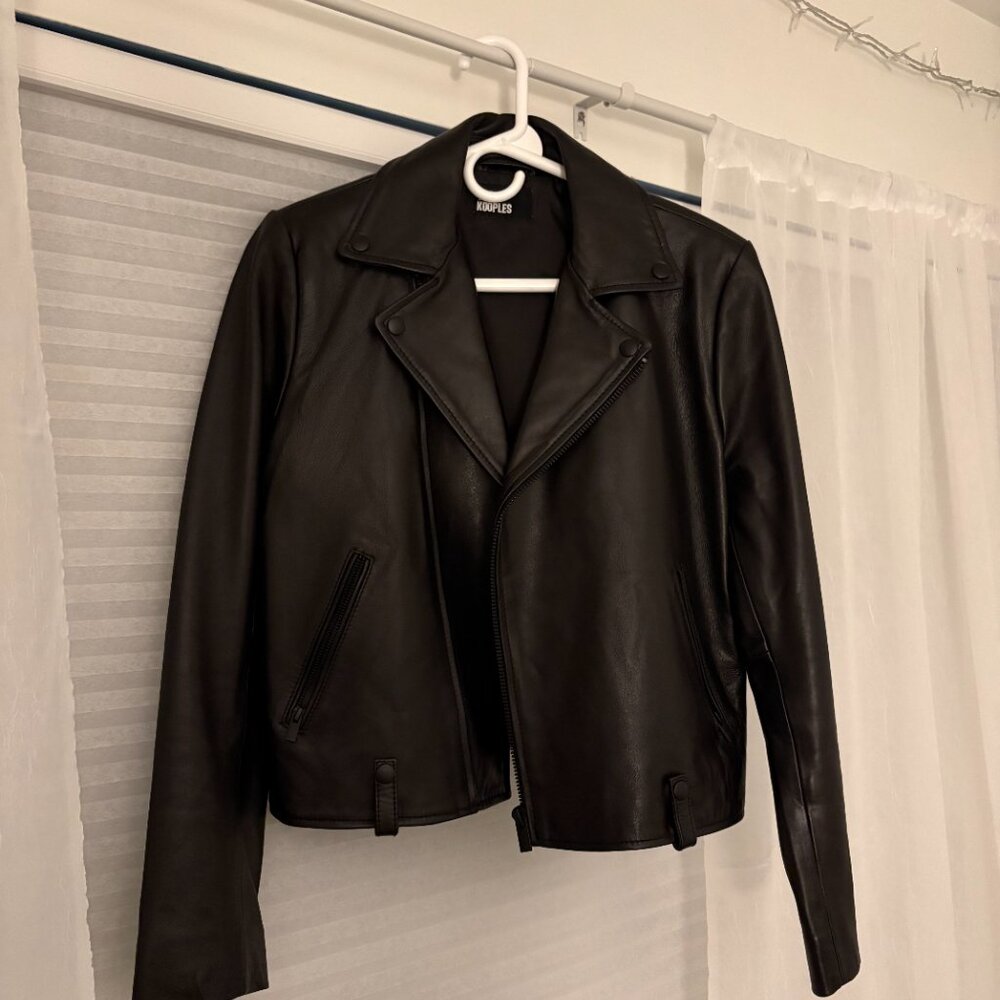 The Kooples Black Leather Jacket